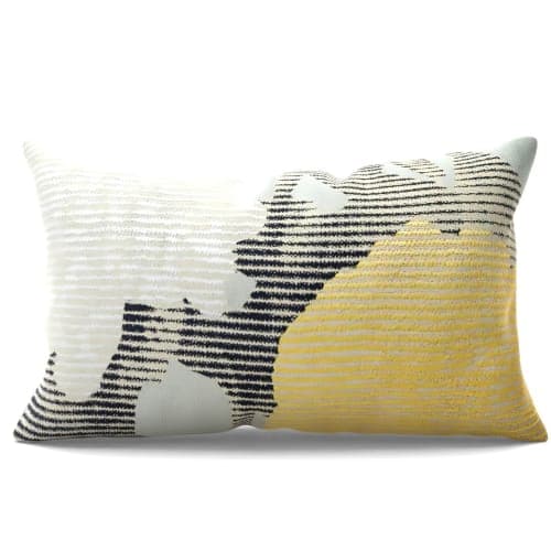 Embroidered Etched Floral Pillow Covers no insert image