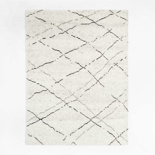 Larache Wool Moroccan Ivory Area Rug 10'x14' image