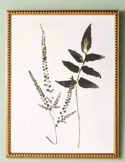 Upright Fern Wall Art With FRame image