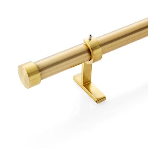 CB Matte Bronze End Cap and Curtain Rod Set 48''-88'' image