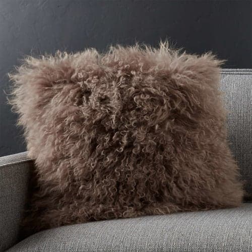 Pelliccia Mushroom Brown With Insert-16"x16" image
