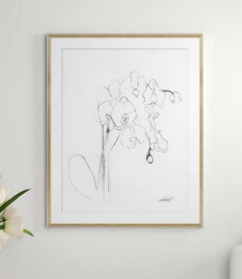Orchid Studies by Lisa Pevaroff Picture Frame image