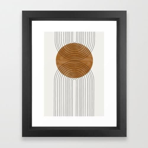 ABSTRACT FLOW FRAMED ART PRINT WITH FRAME image