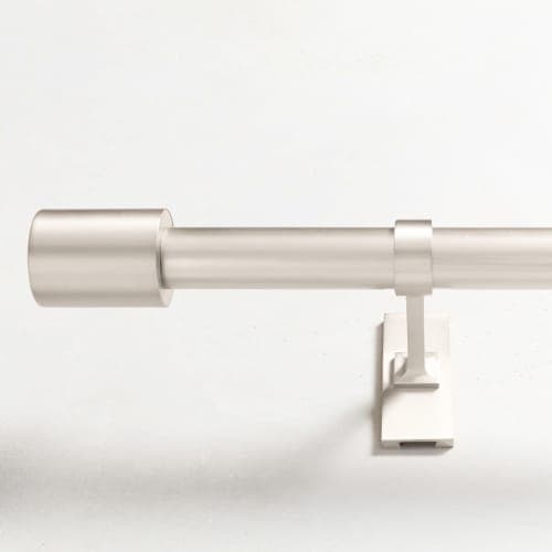 Oversized Adjustable Metal Rod Brushed Nickel 28''48'' image