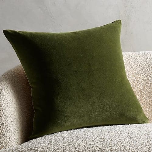 Leisure Olive Green Pillow With Insert-23"x23" image