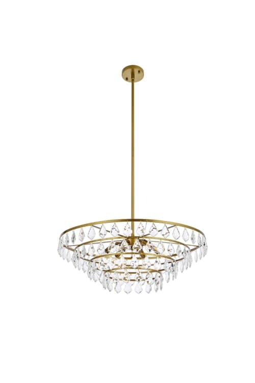 Marina 6 Light Unique Tiered Chandelier with Crystal image