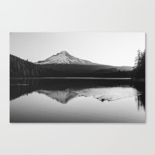 Wild Mountain Sunrise Black and White image