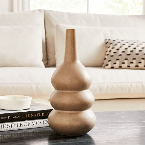 Crackle Glazed Ceramic Vases image