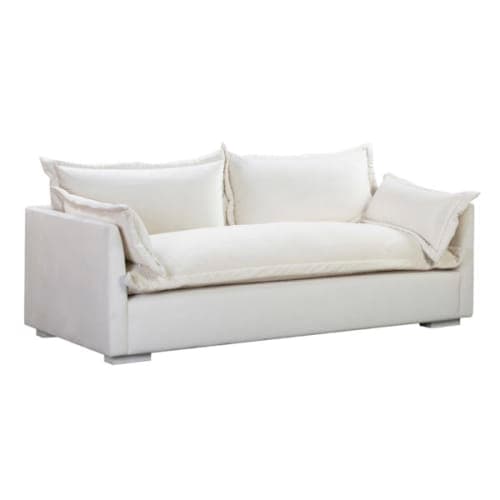 FREYA CREAM VELVET SOFA image