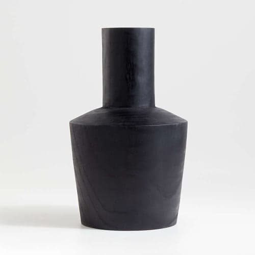 Arllon Large Black Wood Vase image