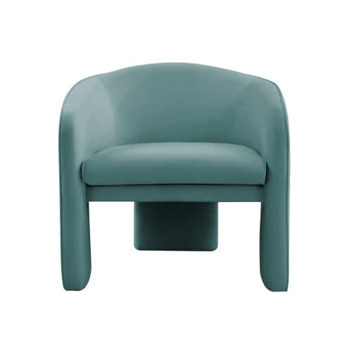 Marque Sea Blue Velvet Accent Chair image