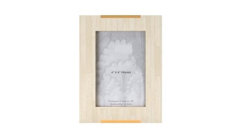 Saila Bone And Brass Frame - 4X6 image