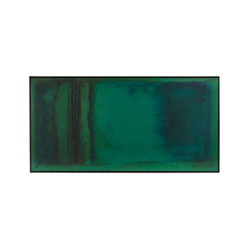 Emerald Print with Frame-38"x74" image
