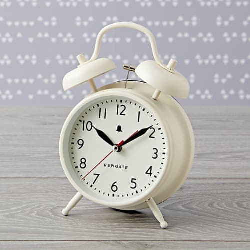 White Retro Alarm Clock image