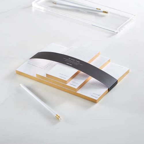 Russel and Hazel In Due Time Gold Notepad Set image
