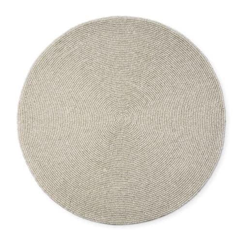 Silver Beaded Round Placemat image