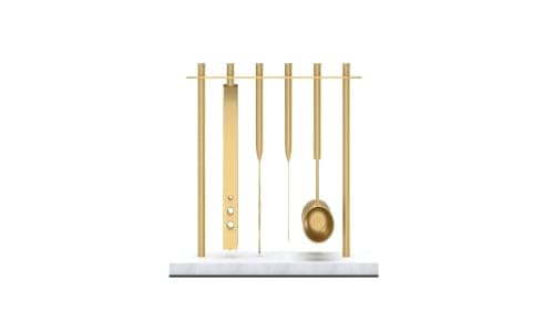 Deco Barware Collection, Brass + Marble (Set of 4) image
