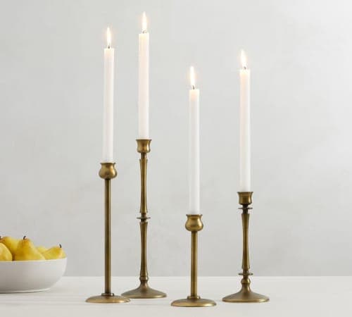 Booker Brass Candlesticks Set of 4 image