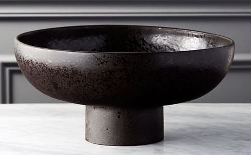 Black Pedestal Bowl image