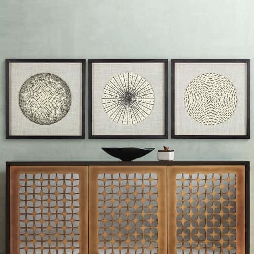 Geometric Burst High Framed Wall Art image