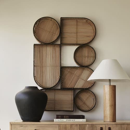 Geo Natural Woven Wall Art image