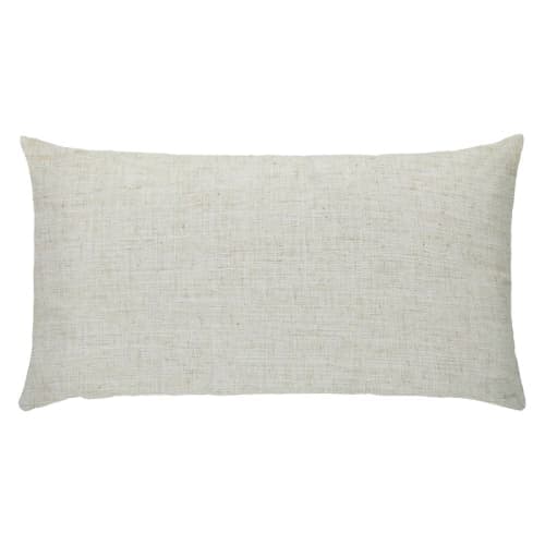 Ivory Valles Throw Pillow With Insert-20"x12" image
