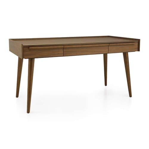 Tate Walnut Desk with Power Outlet image