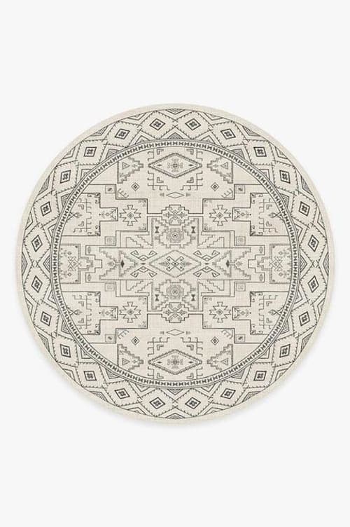 Leelu Black and White Rug image