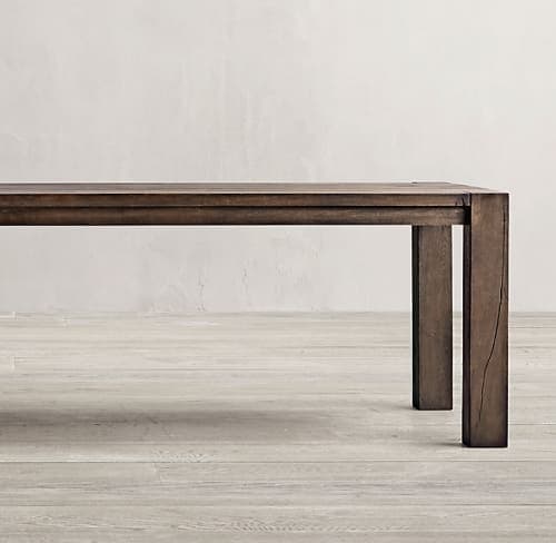 RECLAIMED RUSSIAN OAK PARSONS RECTANGULAR DINING TABLE image