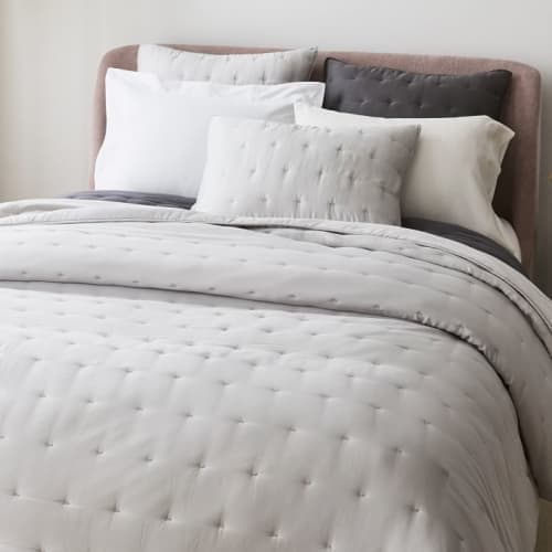 Silky TENCEL Crescent Stitch Quilt & Shams image