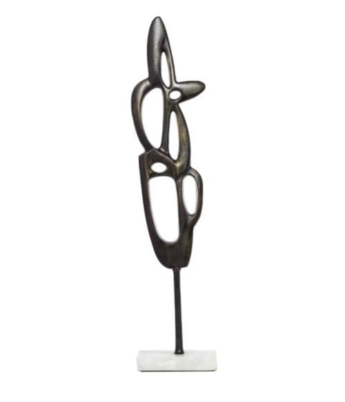 Abstract High Gray Metal Sculpture image