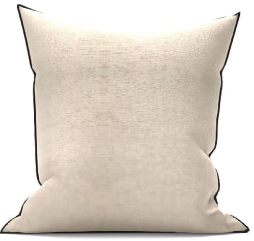 Moonbeam Merrow Stitch Cotton Pillow With Insert 23"x23" image