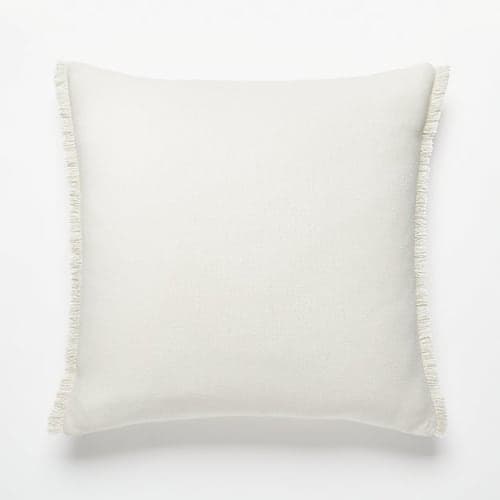 FLOTA WHITE FRINGE PILLOW image