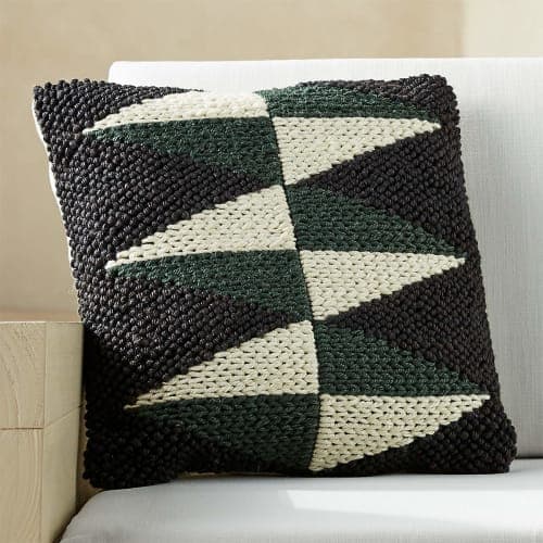Dart Outdoor Diamond Pillow With Insert-20"x20" image