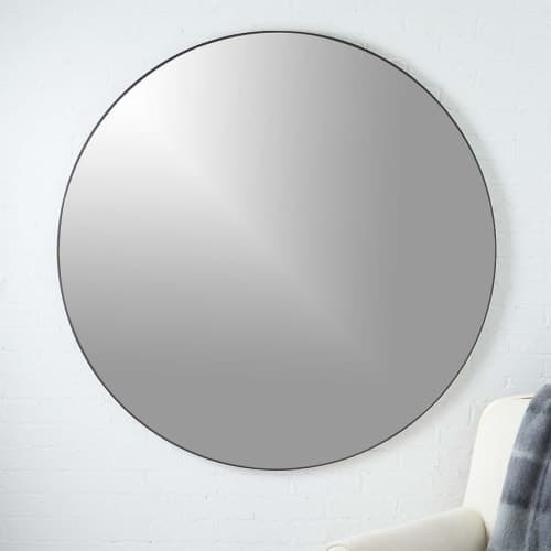 Infinity Round Black Mirror image