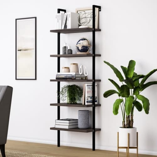 Zachary Steel Ladder Bookcase image