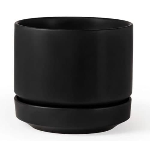Modern Black Ceramic Planter image