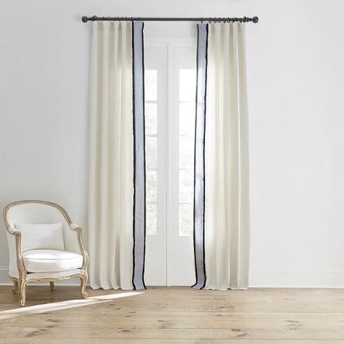Bellport Fringed Drapery Panels Set of 2 image