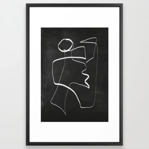 Abstract line art 6/2 Framed Art Print image