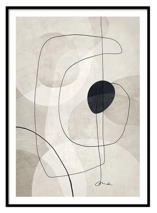 BEIGE GRAPHICS NO1 POSTER image