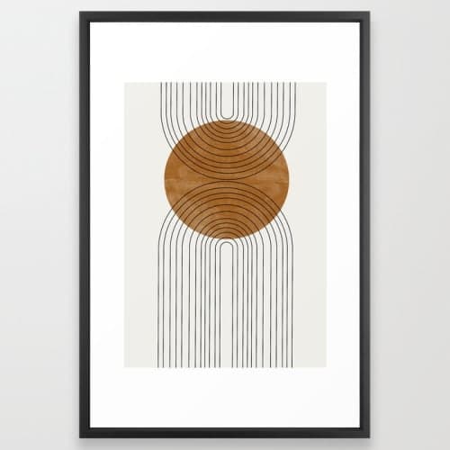 Abstract Flow Framed Art image