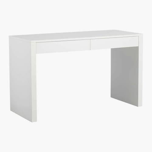 Runway White Lacquer Desk image