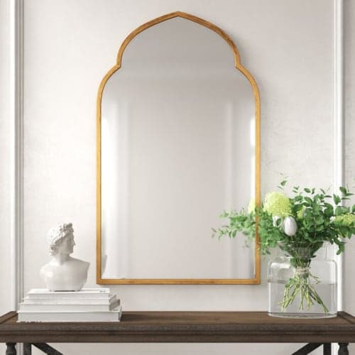 Glam Distressed Accent Mirror image