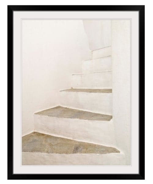 White Stairs Wall Art image