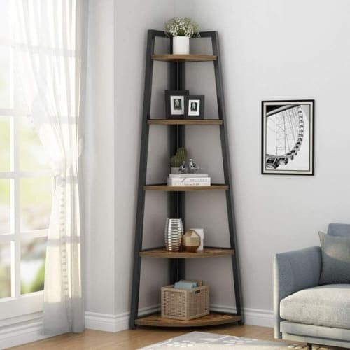 Hettinger Metal Corner Bookcase image