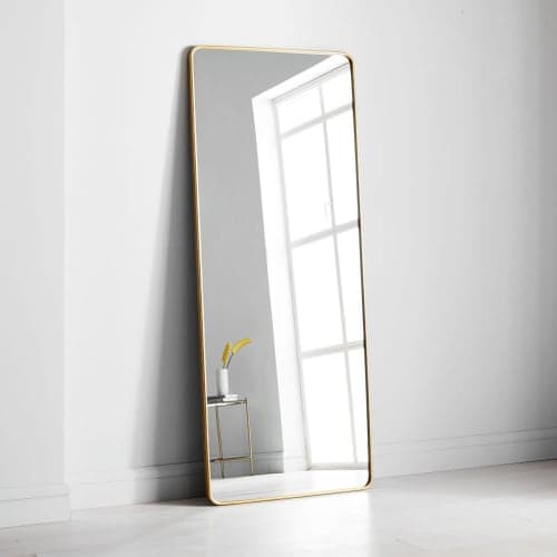 Modern Streamline Floor Mirror image