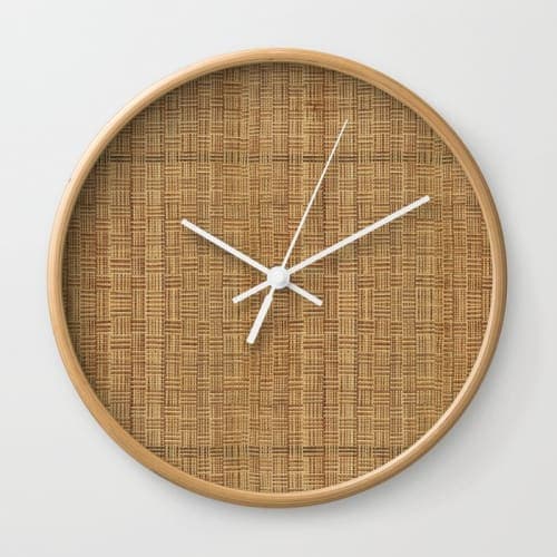 Wicker Wall Clock image