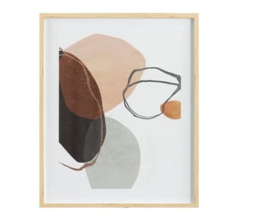 Pebbles Abstract Framed Print image