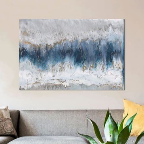 Moon Stone Painting Print on Canvas image