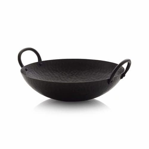 Feast Hammered Iron Serving Bowl with Handles image
